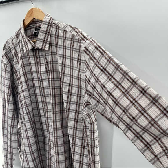 Stacy Adams Plaid Normcore Eclectic Grandpa Button Down Shirt Size 19 37/37 - Picture 3 of 10